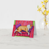 SmoothieSnooze 4x6 notecard Karte (Gelbe Blume)