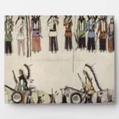 "Smoothing the Place Dance" (Tinte auf Papier) Fotoplatte (Vorderseite)