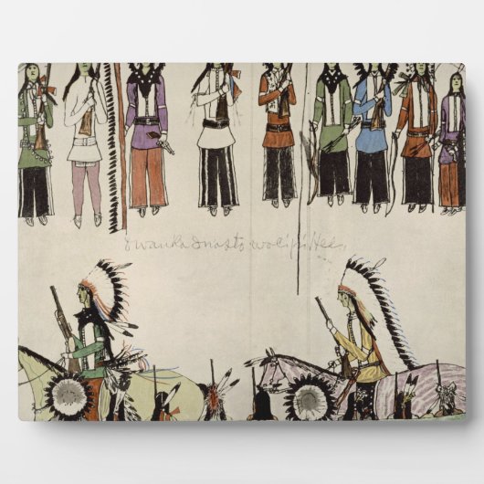 "Smoothing the Place Dance" (Tinte auf Papier) Fotoplatte (Vorderseite)