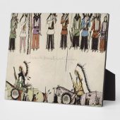 "Smoothing the Place Dance" (Tinte auf Papier) Fotoplatte (Seite)