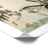 "Smoothing the Place Dance" (Tinte auf Papier) Poster (Ecke)