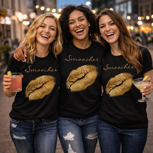 Smoows Black and Gold Lipstick T-Shirt
