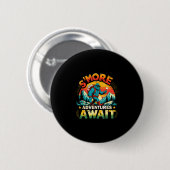 Smor-Abenteuer warten lustiger Bigfoot-Camping Button (Vorne & Hinten)