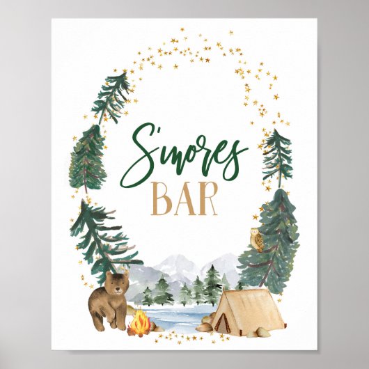 S'more Bar Party-Zeichen Poster (Vorne)