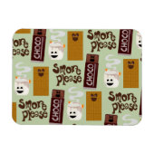 Smore Bitte schlüpfen Sie mehr Ingredients Pattern Magnet (Horizontal)