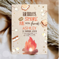 S'more Bonfire Smore Spaß Freunde Camping Geburtst