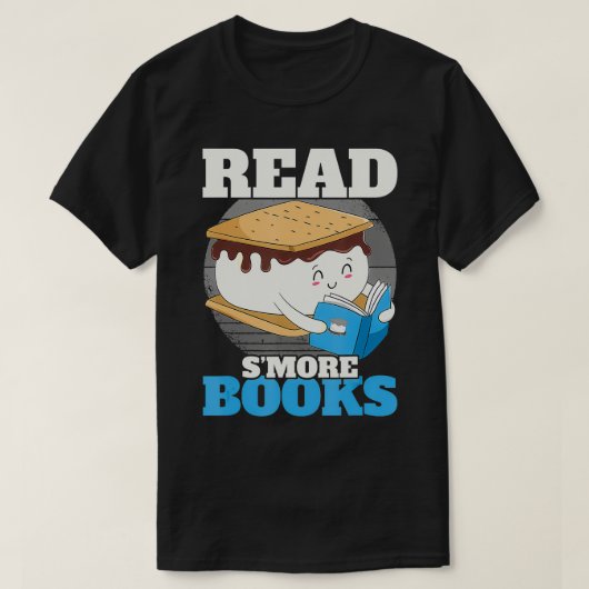 Smore Books Camping Bookworm Boy Niedlich Librari T-Shirt (Design vorne)