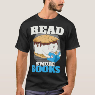 Smore Books Camping Bookworm Boy Niedlich Librari T-Shirt