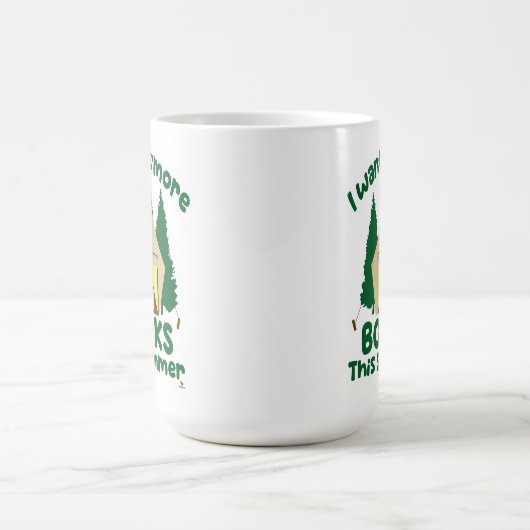 Smore Books Summer Funny Reading Slogan Kaffeetasse (Mittel)