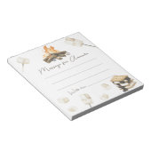 S'more Campfire 1. Geburtstag Zeitkapsel Meldung Notizblock (angewinkelt)