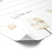 S'more Campfire 1. Geburtstag Zeitkapsel Meldung Poster (Ecke)