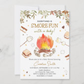 S'more-Campfire-Baby-Party Einladung (Vorderseite)