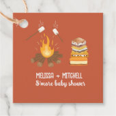 Smore Campfire Babydusche Danke Geschenkanhänger (Vorderseite)