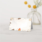 S'more Campfire Food Zelt Platzkarte (Rückseite)