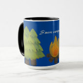 "S'more Camping Fun" Kaffee Tasse (Vorderseite Links)
