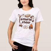 S'more Crew Camping Lover Tshirt, Smore Squad Camp Tri-Blend Shirt (Vorderseite)