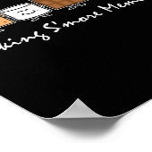 S'more-Erinnerungen machen Camping-Campfire-S'more Poster (Ecke)
