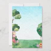 S'more Fun Campfire and Toadstool Girls Birthday Einladung (Rückseite)