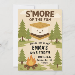S'more Fun Campfire Geburtstagsparty Einladung