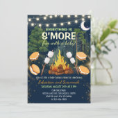 S'more Fun Campfire Smores Baby Shower Einladung (Stehend Vorderseite)