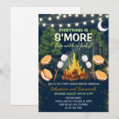 S'more Fun Campfire Smores Baby Shower Einladung (Vorne/Hinten)