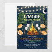 S'more Fun Campfire Smores Birthday Party Einladung (Vorne/Hinten)