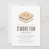 S'more Fun Kawaii Kindergeburtstag Einladung (Vorderseite)