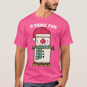 S'More Fun Snowman Funny Camping T-Shirt