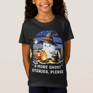 Smore Ghost Stories Bitte lustiges Halloween Campi T-Shirt