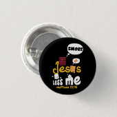 Smore Jesus Weniger Me 22 15 Zent Glamping Marshma Button (Vorne & Hinten)