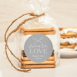 Smore Liebe Wedding Bridal Geburtstagsparty Favori Runder Aufkleber