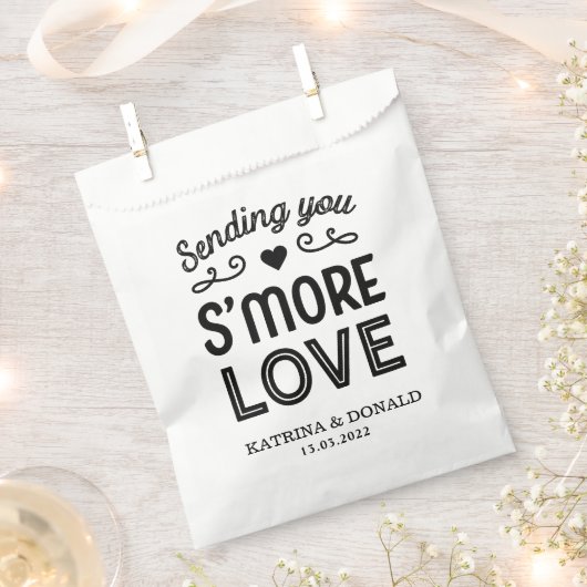 S'more Liebe Wedding Geschenktütchen (Ausgeschnitten)