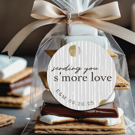 Smore Liebe Wedding Party Gefallen schicken Runder Aufkleber