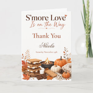 S'more Love Baby Shower Dankeskarte