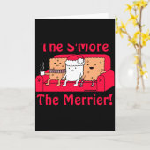 Smore Merrier Cute Kids Cartoon Christmas Karte (Gelbe Blume)