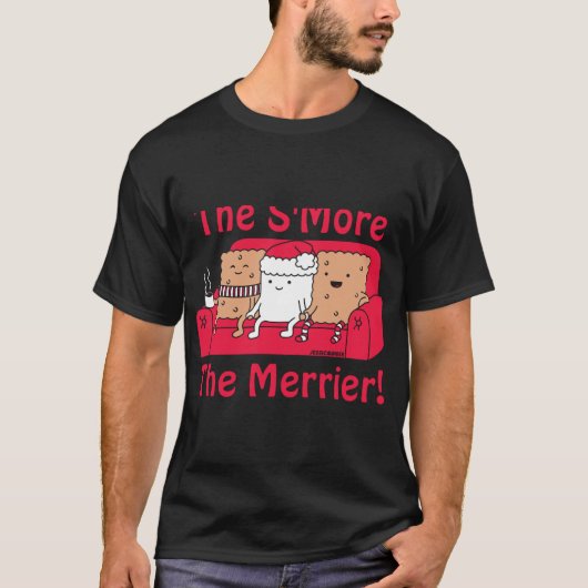 Smore Merrier Cute Kids Cartoon Christmas T Shirt (Vorderseite)