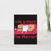 Smore Merrier Cute Kids Cartoon Christmas T Shirt Karte (Vorderseite)