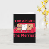 Smore Merrier Cute Kids Cartoon Christmas T Shirt Karte (Gelbe Blume)