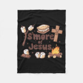 Smore Of Jesus Christian Camper Camng Lover  Fleecedecke (Vorderseite)