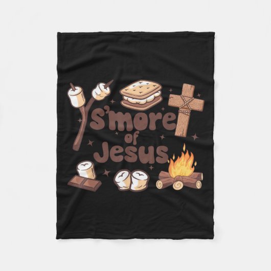 Smore Of Jesus Christian Camper Camng Lover Fleecedecke (Vorderseite)