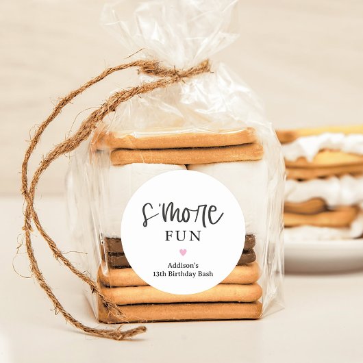 S'more Party Favor Aufkleber
