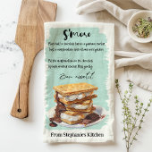 S'more Rezept Personalisiert Geschirrtuch
