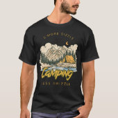Smore Sizzle Less Drizzle Camping Women retro T-Shirt (Vorderseite)