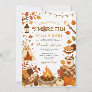 S'more Spaß mit einer herbstlichen Babyparty-Einla Einladung