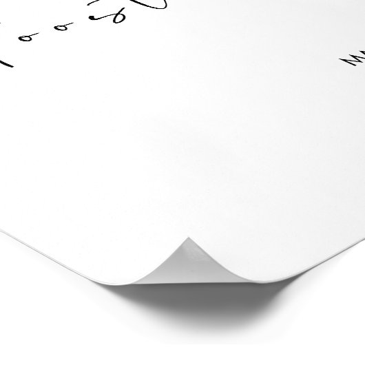 S'more Station Bar | Roast a Marshmallow Wedding Poster (Ecke)