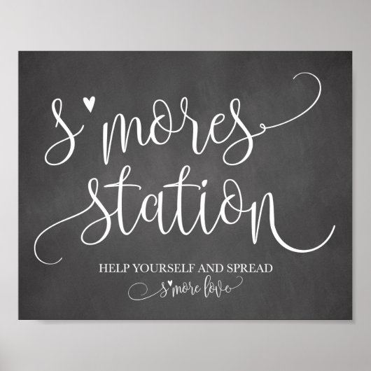 S'more Station Gevor Party Signage 8x10 Poster (Vorne)