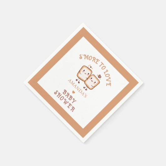 S'more to Liebe Adventure Baby Shower Serviette (Ecke)