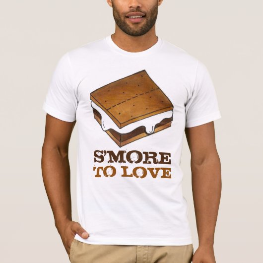 S'more To Liebe Chocolate Campfire Camp S'mores T- T-Shirt (Vorderseite)