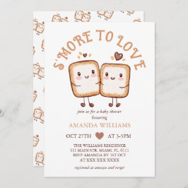 S'more to Liebe Kawaii Campfire Baby Shower Einladung