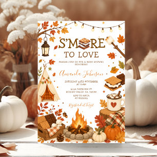 S'more to Love Baby Shower Herbst Herbstcampen Einladung